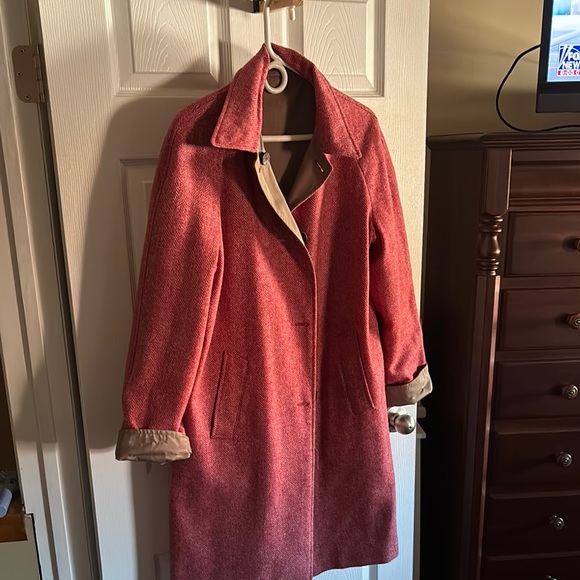 Balmain Pink Trench Coat - Picture 2 of 12